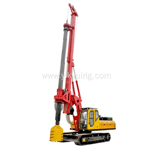 Borehole 500-1600mm Kelly Bar Rotary Auger Drilling Rig